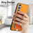 For Samsung Galaxy S24 Ultra 5G Retro Cross Leather Ring Side Insert Card Bag MagSafe Phone Case(Yellow)
