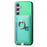For Samsung Galaxy S24 Ultra 5G Retro Cross Leather Ring Side Insert Card Bag MagSafe Phone Case(Green)