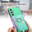 For Samsung Galaxy S24 Ultra 5G Retro Cross Leather Ring Side Insert Card Bag MagSafe Phone Case(Green)