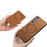 For Samsung Galaxy S24 Ultra 5G Retro Cross Leather Ring Side Insert Card Bag MagSafe Phone Case(Brown)