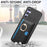 For Samsung Galaxy S24 Ultra 5G Retro Cross Leather Ring Side Insert Card Bag MagSafe Phone Case(Black)