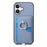 For iPhone 17 Carbon Fiber Ring Side Insert Card Bag MagSafe Phone Case(Blue)