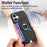For iPhone 17 Carbon Fiber Ring Side Insert Card Bag MagSafe Phone Case(Black)