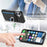 For iPhone 17 Carbon Fiber Ring Side Insert Card Bag MagSafe Phone Case(Black)