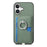 For iPhone 17 Carbon Fiber Ring Side Insert Card Bag MagSafe Phone Case(Green)