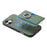 For iPhone 17 Carbon Fiber Ring Side Insert Card Bag MagSafe Phone Case(Green)