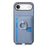For iPhone Air Carbon Fiber Ring Side Insert Card Bag MagSafe Phone Case(Blue)