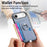 For iPhone Air Carbon Fiber Ring Side Insert Card Bag MagSafe Phone Case(Blue)