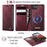 For iPhone 16e CaseMe C49 MagSafe RFID Blocking Detachable Wallet Leather Phone Case(Red)
