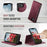 For iPhone 16e CaseMe C49 MagSafe RFID Blocking Detachable Wallet Leather Phone Case(Red)