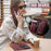 For iPhone 16e CaseMe C49 MagSafe RFID Blocking Detachable Wallet Leather Phone Case(Red)