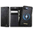 For iPhone 16e CaseMe C49 MagSafe RFID Blocking Detachable Wallet Leather Phone Case(Black)