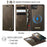 For iPhone 16e CaseMe C49 MagSafe RFID Blocking Detachable Wallet Leather Phone Case(Coffee)