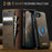 For iPhone 16e CaseMe C49 MagSafe RFID Blocking Detachable Wallet Leather Phone Case(Coffee)