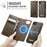 For iPhone 16e CaseMe C49 MagSafe RFID Blocking Detachable Wallet Leather Phone Case(Coffee)