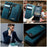 For iPhone 16e CaseMe C49 MagSafe RFID Blocking Detachable Wallet Leather Phone Case(Green)