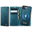 For iPhone 16e CaseMe C49 MagSafe RFID Blocking Detachable Wallet Leather Phone Case(Green)