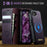 For iPhone 16e CaseMe C49 MagSafe RFID Blocking Detachable Wallet Leather Phone Case(Purple)