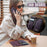 For iPhone 16e CaseMe C49 MagSafe RFID Blocking Detachable Wallet Leather Phone Case(Purple)