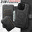 For iPhone 15 Suteni Q05S3 3-in-1 Detachable Vertical Flip Wallet MagSafe Leather Phone Case(Black)