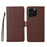 For iPhone 16 Pro ENKAY RFID Blocking Wallet Kickstand Litchi Texture Leather Phone Case(Brown)