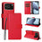 For iPhone 16e ENKAY RFID Blocking Wallet Kickstand Litchi Texture Leather Phone Case(Red)