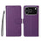 For iPhone 16e ENKAY RFID Blocking Wallet Kickstand Litchi Texture Leather Phone Case(Purple)