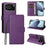 For iPhone 16e ENKAY RFID Blocking Wallet Kickstand Litchi Texture Leather Phone Case(Purple)