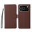 For iPhone 16e ENKAY RFID Blocking Wallet Kickstand Litchi Texture Leather Phone Case(Brown)