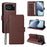For iPhone 16e ENKAY RFID Blocking Wallet Kickstand Litchi Texture Leather Phone Case(Brown)