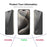 For iPhone 16 Pro JUNSUNMAY 25pcs Silk Print Full Coverage Privacy Tempered Glass Film