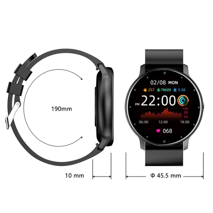 ZL02 Smart Heart Rate Blood Pressure Oxygen Monitoring Sports Pedometer Wireless Bluetooth Watch