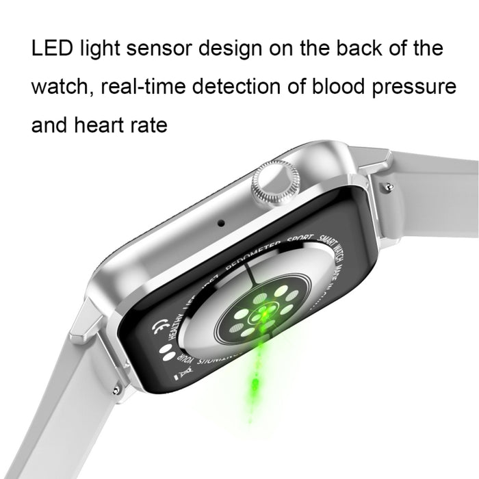 HD6 1.69 inch Multifunctional Heart Rate Monitoring Smart Watch