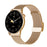 HD1 1.3 Inch AMOLED Screen Smart Watch with NFC Function, Gold Steel+Silicone Strap, Silver Steell+Silicone Strap, Black Steell+Silicone Strap