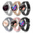 LOANIY CF80 1.08 Inch Heart Rate Monitoring Smart Bluetooth Watch, Gold Steel, Black Steel, Silver Steel