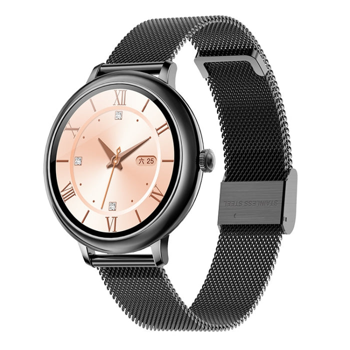 LOANIY CF80 1.08 Inch Heart Rate Monitoring Smart Bluetooth Watch, Gold Steel, Black Steel, Silver Steel