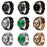 LOANIY E18 Pro Smart Bluetooth Calling Watch with NFC Function, Gold Silicone, Gold Leather, Green Silver Steel