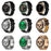 LOANIY E18 Pro Smart Bluetooth Calling Watch with NFC Function, Gold Silicone, Black Leather, Gold Leather, Black Silver Steel, Green Silver Steel
