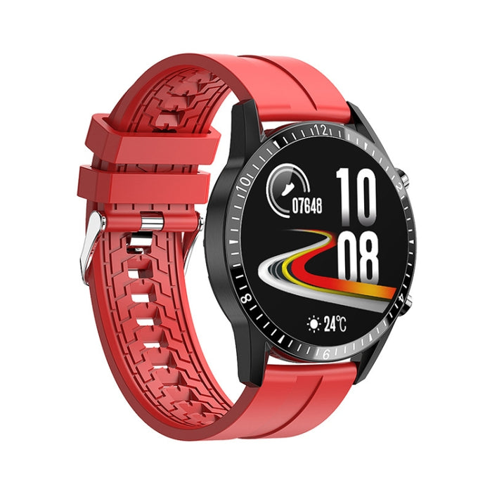 I9 1.5 Inch Heart Rate/Blood Pressure/Blood Oxygen Monitoring Watch, Color: Silver Steel, Black, Red, Orange, Green, Black Leather, Brown Leather, Black Steel, Silver Steel