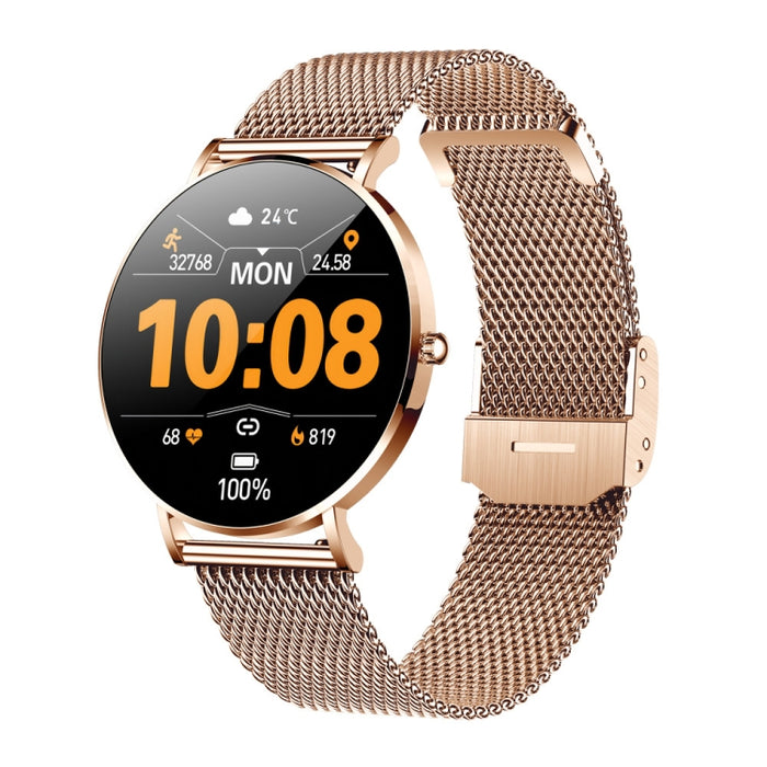 T8 1.3-inch Heart Rate/Blood Pressure/Blood Oxygen Monitoring Bluetooth Smart Watch, Gold, Silver, Orange, Silver Gray