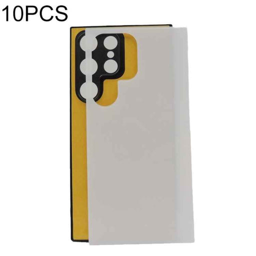 For Samsung Galaxy S24 Ultra 10pcs Thermal Transfer Glass Phone Case(Black)