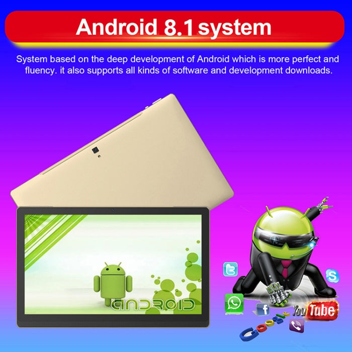 Android 8.1 MTK6797 Deca Core 2.1GHz, Dual SIM, Support GPS, OTG, WiFi, BT