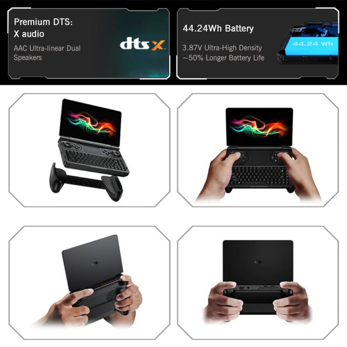 GPD WIN Mini 2025 Handheld Gaming PC, 32GB+2TB, 7 inch Windows 11 Home AMD Ryzen AI 9 HX 370, US Plug, Ryzen AI9 32GB+2TB