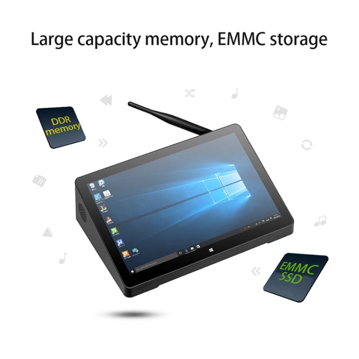 PiPo H10PRO All-in-One Mini PC, 10.1 inch, 8GB+128GB, Windows 11 Intel Alder Lake N100 Quad Core, US Plug, H10PRO 8GB+128GB