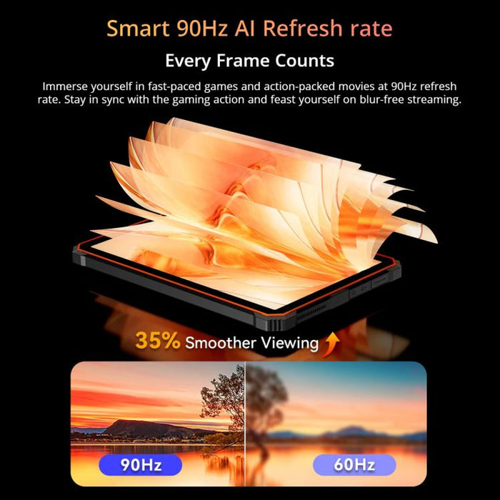 Blackview Active 10 Pro 5G Rugged Tablet, 12GB+512GB, 10.95 inch Android 14 Dimensity 7300 Octa Core, Global Version with Google Play, 12GB+512GB