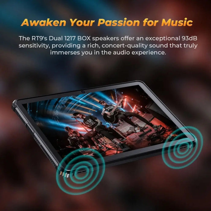 OUKITEL RT9 4G Network IP68/IP69K Rugged Tablet, 6GB+256GB, 11 inch Android 14 Unisoc T606 Octa-Core Support Dual SIM, EU Plug, RT9 6GB+256GB